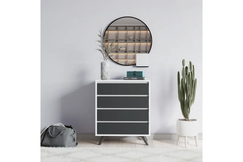 Desgrar Kommode 70x86 cm - Hvit - Oppbevaring - Oppbevaringsmøbler - Kommode