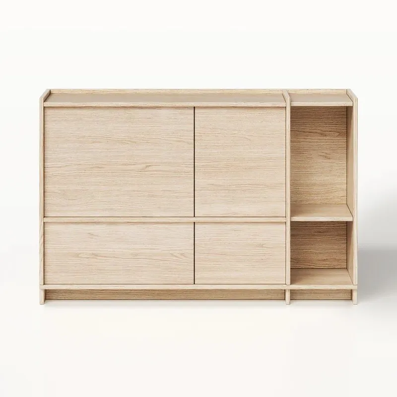 Kommode Deyloris 138 cm - lyst naturtre - Oppbevaring - Oppbevaringsmøbler - Sideboard & skjenk