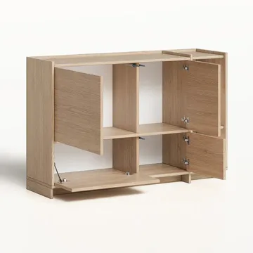 Kommode Deyloris 138 cm - lyst naturtre - Oppbevaring - Oppbevaringsmøbler - Sideboard & skjenk