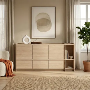 Kommode Deyloris 190 cm - lyst naturtre - Oppbevaring - Oppbevaringsmøbler - Sideboard & skjenk