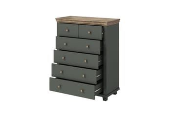 Doade Kommode 171 cm - Grønn|Natur - Oppbevaring - Oppbevaringsmøbler - Kommode