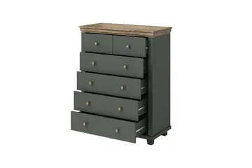 Doade Kommode 171 cm - Grønn|Natur - Oppbevaring - Oppbevaringsmøbler - Kommode