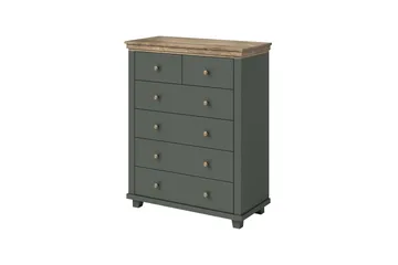 Doade Kommode 171 cm - Grønn|Natur - Oppbevaring - Oppbevaringsmøbler - Kommode