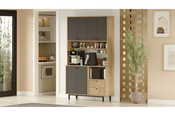 Donae Kommode 120 cm - Eik/Antrasitt - Oppbevaring - Oppbevaringsmøbler - Kommode