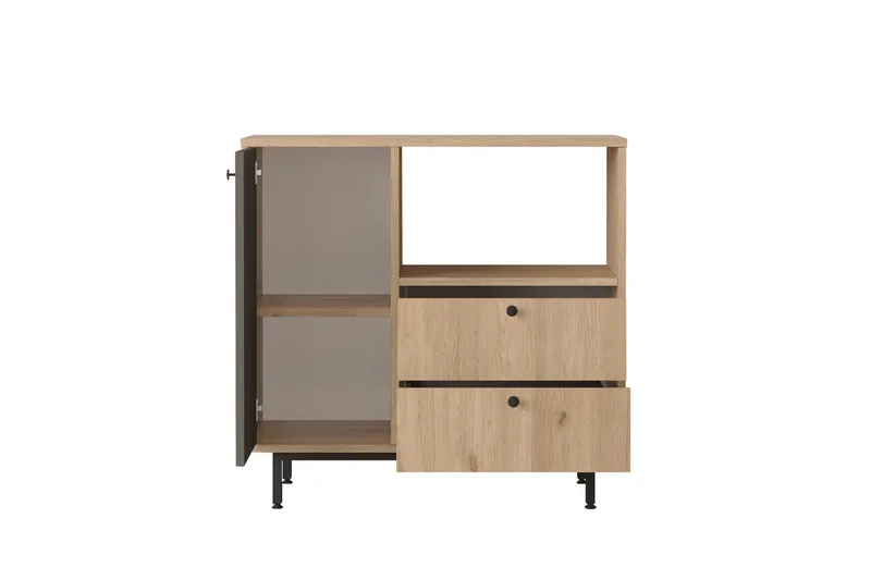 Donae Kommode 88 cm - Eik/Antrasitt - Oppbevaring - Oppbevaringsmøbler - Kommode