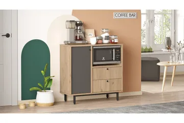 Donae Kommode 88 cm - Eik/Antrasitt - Oppbevaring - Oppbevaringsmøbler - Kommode