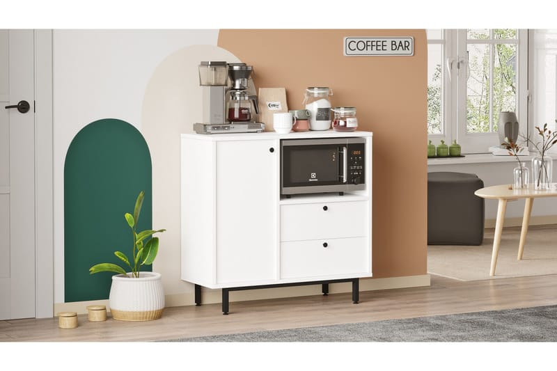 Donae Kommode 88 cm - Hvit - Oppbevaring - Oppbevaringsmøbler - Kommode