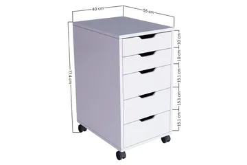 Durusu Kommode 40 cm - Hvit - Oppbevaring - Oppbevaringsmøbler - Kommode