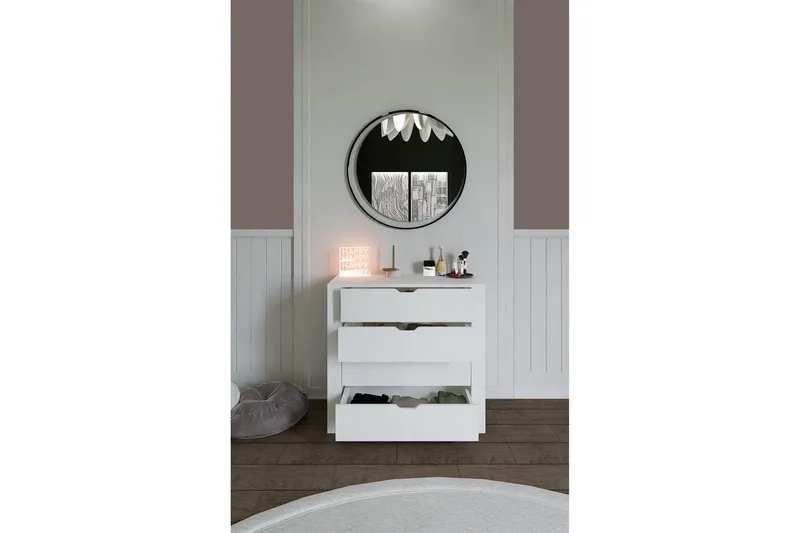 Durusu Kommode 90 cm - Hvit - Oppbevaring - Oppbevaringsmøbler - Kommode