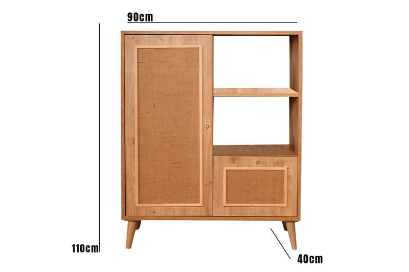 Elili Kommode 40 cm - Eik - Oppbevaring - Oppbevaringsmøbler - Kommode