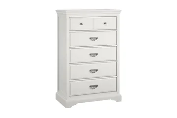 Bristol Kommode 88x49 cm 5 Skuffer Hvit - Dorel Home - Oppbevaring - Oppbevaringsmøbler - Kommode - Entrekommode