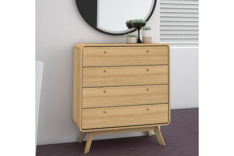 Byrå Caitlyn 80x39 cm - Natur - Oppbevaring - Oppbevaringsmøbler - Kommode - Entrekommode