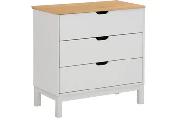 Crotone Kommode 76x39 cm 3 Skuffer - Hvit - Oppbevaring - Oppbevaringsmøbler - Kommode - Entrekommode