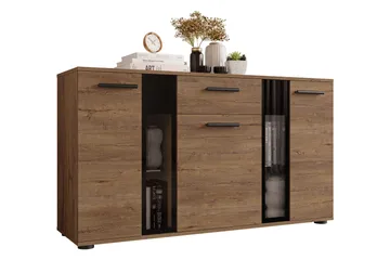 Deardorf Komoda 140 cm - Tre/natur/Hvit - Oppbevaring - Oppbevaringsmøbler - Kommode - Entrekommode