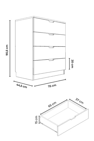 Dresser Hanah Home - Oppbevaring - Oppbevaringsmøbler - Kommode - Entrekommode