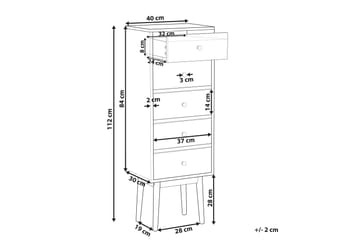 Skap Marissah - Tre|Natur - Oppbevaring - Oppbevaringsmøbler - Kommode - Entrekommode
