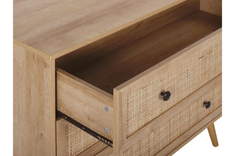 Skjenk rotting lysebrun PONCA - Tre/natur - Oppbevaring - Oppbevaringsmøbler - Kommode - Entrekommode