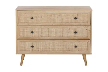 Skjenk rotting lysebrun PONCA - Tre/natur - Oppbevaring - Oppbevaringsmøbler - Kommode - Entrekommode