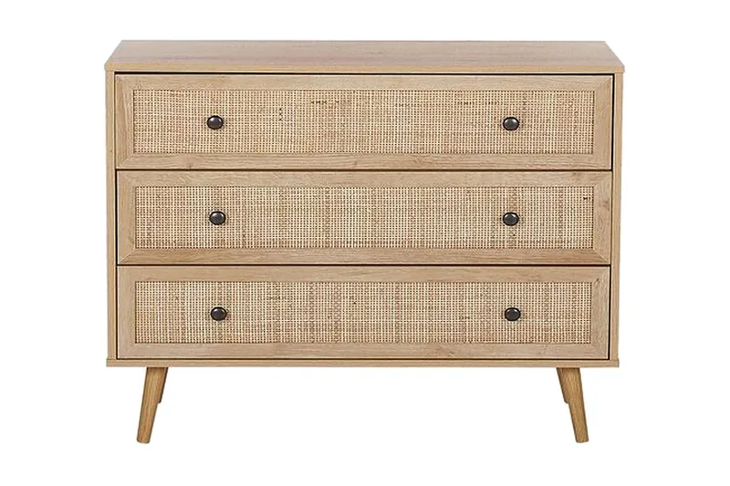 Skjenk rotting lysebrun PONCA - Tre/natur - Oppbevaring - Oppbevaringsmøbler - Kommode - Entrekommode