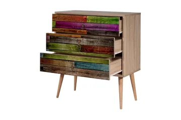 Vellavie Kommode Regnbuepanel - Flerfarget - Oppbevaring - Oppbevaringsmøbler - Kommode - Entrekommode