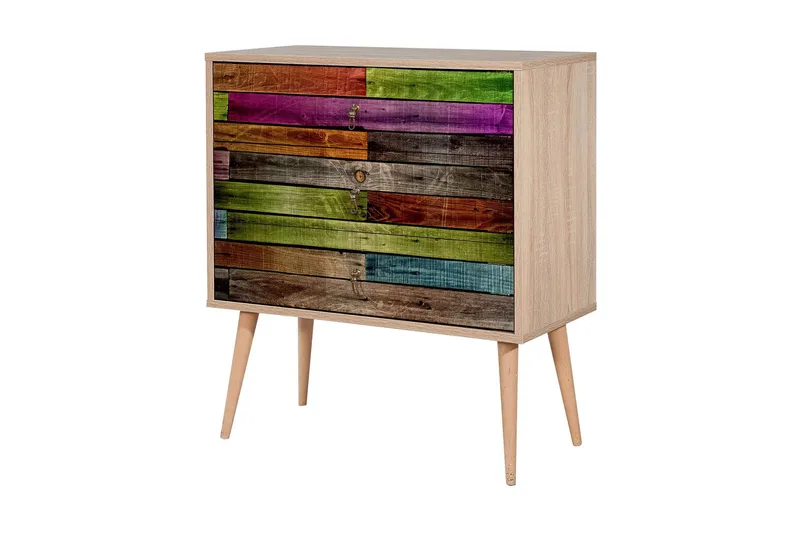 Vellavie Kommode Regnbuepanel - Flerfarget - Oppbevaring - Oppbevaringsmøbler - Kommode - Entrekommode