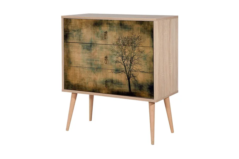 Vellavie Kommode Tresilhuett, Brun