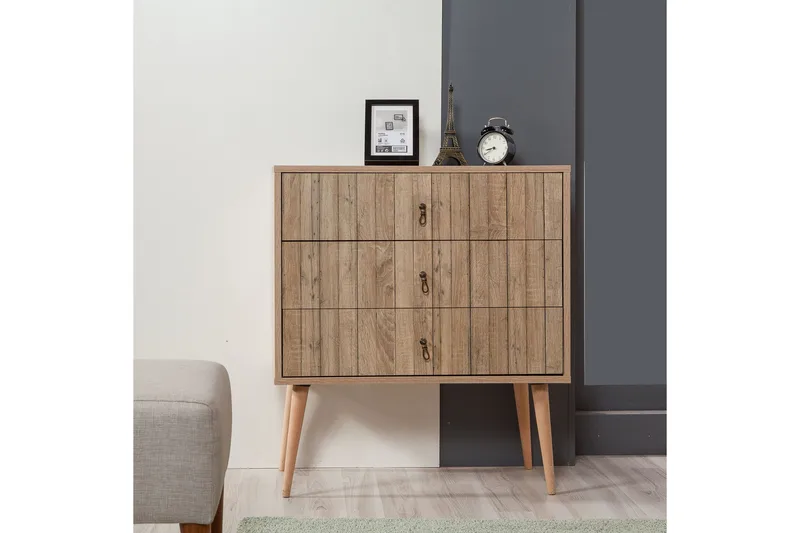 Vellavie Kommode Panel - Lysebrun - Oppbevaring - Oppbevaringsmøbler - Kommode - Entrekommode