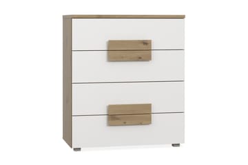 Eochar Kommode 80 cm - Brun/Hvit - Oppbevaring - Oppbevaringsmøbler - Kommode