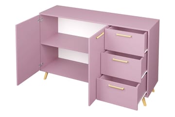 Escaldes Kommode 138,5 cm - Lilla/Gull - Oppbevaring - Oppbevaringsmøbler - Kommode
