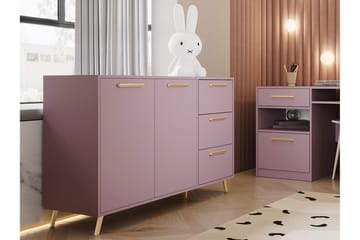 Escaldes Kommode 138,5 cm - Lilla/Gull - Oppbevaring - Oppbevaringsmøbler - Kommode