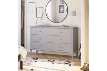 Evgeni Kommode 6 skuffer - Grå - Oppbevaring - Oppbevaringsmøbler - Kommode