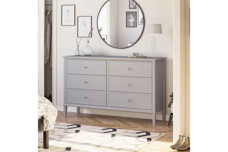 Evgeni Kommode 6 skuffer - Grå - Oppbevaring - Oppbevaringsmøbler - Kommode