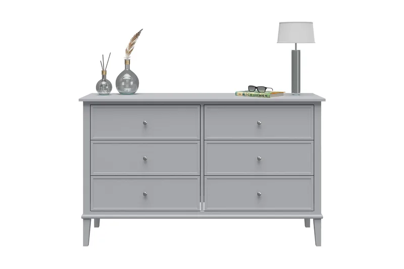 Evgeni Kommode 6 skuffer - Grå - Oppbevaring - Oppbevaringsmøbler - Kommode