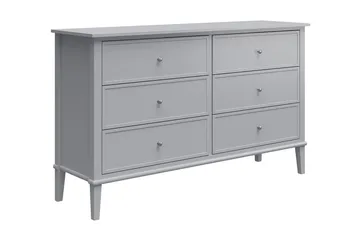 Evgeni Kommode 6 skuffer - Grå - Oppbevaring - Oppbevaringsmøbler - Kommode