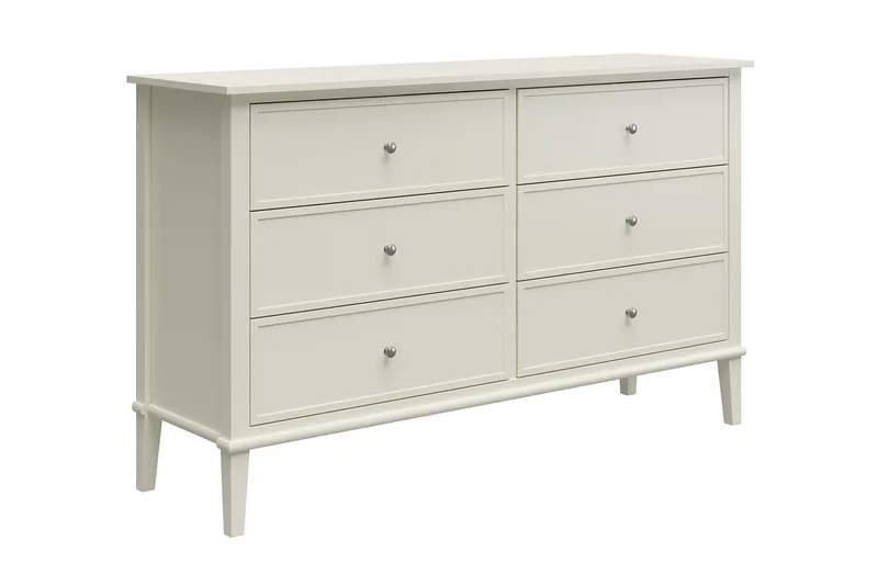 Evgeni Kommode 6 skuffer - Hvit - Oppbevaring - Oppbevaringsmøbler - Kommode