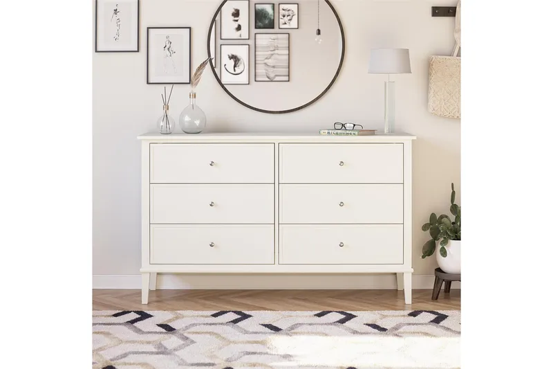 Evgeni Kommode 6 skuffer - Hvit - Oppbevaring - Oppbevaringsmøbler - Kommode