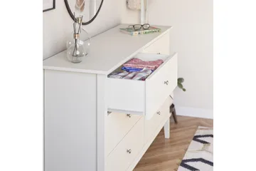 Evgeni Kommode 6 skuffer - Hvit - Oppbevaring - Oppbevaringsmøbler - Kommode