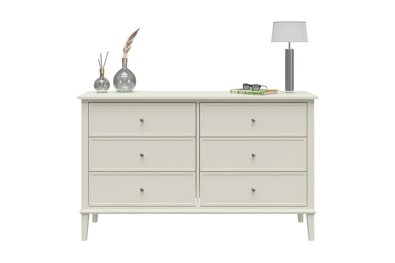 Evgeni Kommode 6 skuffer - Hvit - Oppbevaring - Oppbevaringsmøbler - Kommode