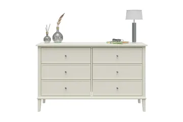 Evgeni Kommode 6 skuffer - Hvit - Oppbevaring - Oppbevaringsmøbler - Kommode