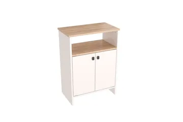 Flerbruks Kapasitetskap Cladells Sonomo / Hvit - Hvit - Oppbevaring - Oppbevaringsmøbler - Kommode