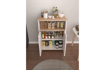 Flerbruks Kapasitetskap Cladells Sonomo / Hvit - Hvit - Oppbevaring - Oppbevaringsmøbler - Kommode