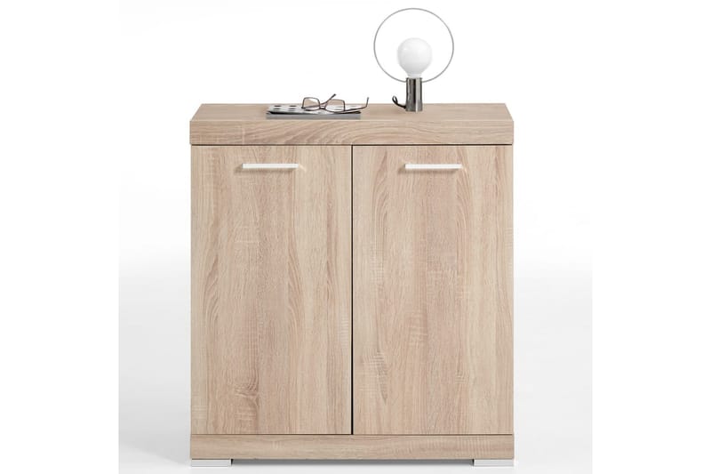 FMD Skap med 2 dører 80x34,9x89,9 cm eik -   - Entrekommode - Kommode