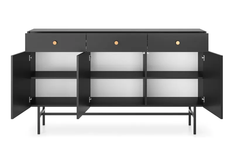 Francisca Kommode 155 cm - Svart - Oppbevaring - Oppbevaringsmøbler - Kommode