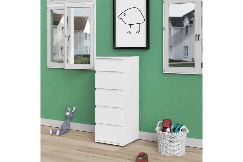 Fusterla Kommode Kommode cm - Hvit - Oppbevaring - Oppbevaringsmøbler - Kommode