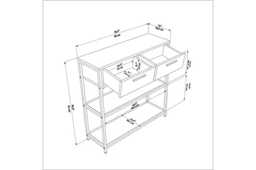Fynlor Kommode 90 cm - Hvit - Oppbevaring - Oppbevaringsmøbler - Kommode