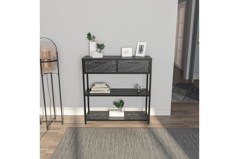 Fynlor Kommode 90 cm - Sort/Hvit - Oppbevaring - Oppbevaringsmøbler - Kommode