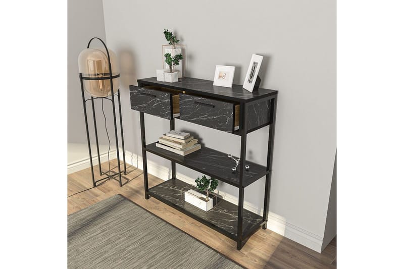 Fynlor Kommode 90 cm - Sort/Hvit - Oppbevaring - Oppbevaringsmøbler - Kommode