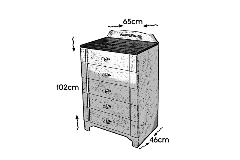 Gaszpar Kommode - Oppbevaring - Oppbevaringsmøbler - Kommode