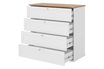 Hammerdal Kommode 92 cm - Hvit/Eik - Oppbevaring - Oppbevaringsmøbler - Kommode