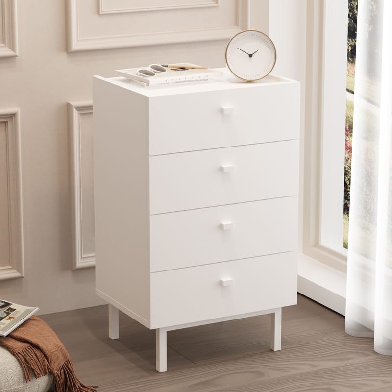 Kommode Hanah Home Luke (47,9 x 80,1 x 36,8 cm) Hvit - Hvit - Oppbevaring - Oppbevaringsmøbler - Kommode